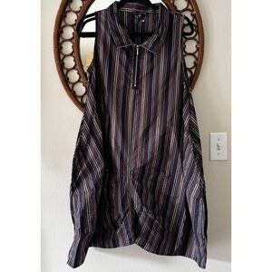 KOZAN Sleeveless striped Aubrey Dress size Small